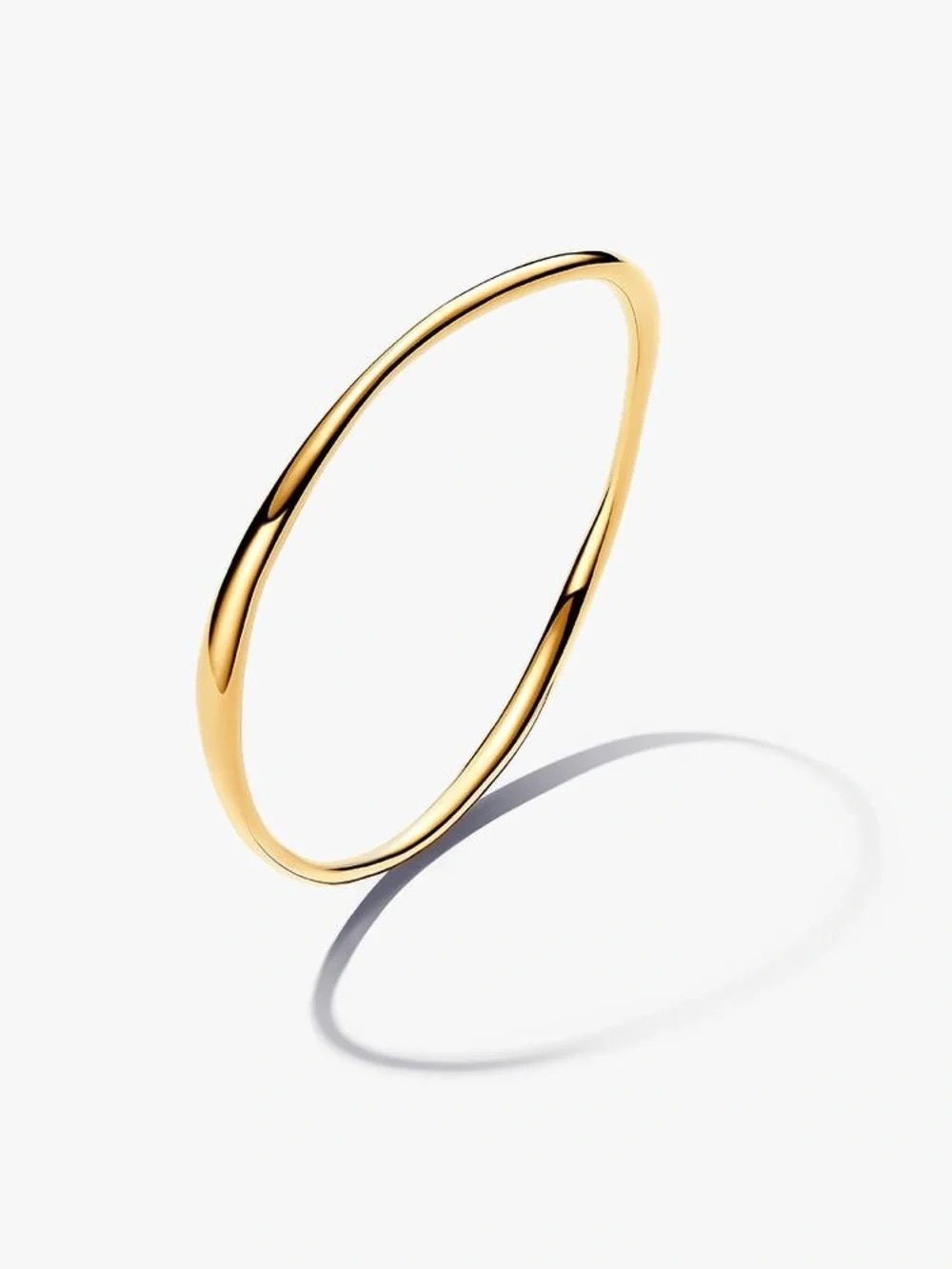 Pandora Polished Gold Thin Bangle
